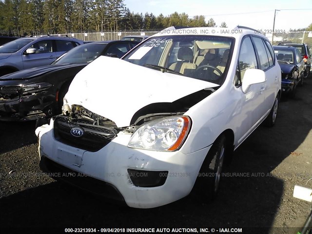 KNAFG525277071937 - 2007 KIA RONDO LX/EX WHITE photo 2