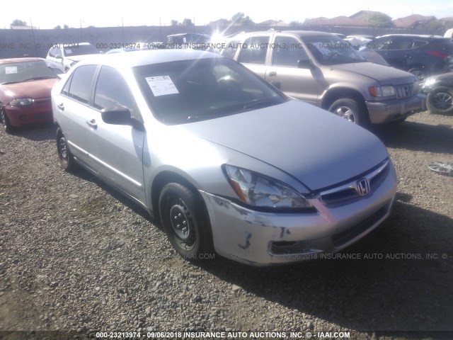 JHMCM56137C024878 - 2007 HONDA ACCORD VALUE SILVER photo 1