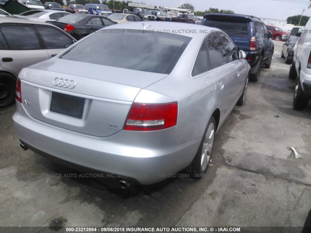 WAUDG74F55N122039 - 2005 AUDI A6 3.2 QUATTRO GRAY photo 4