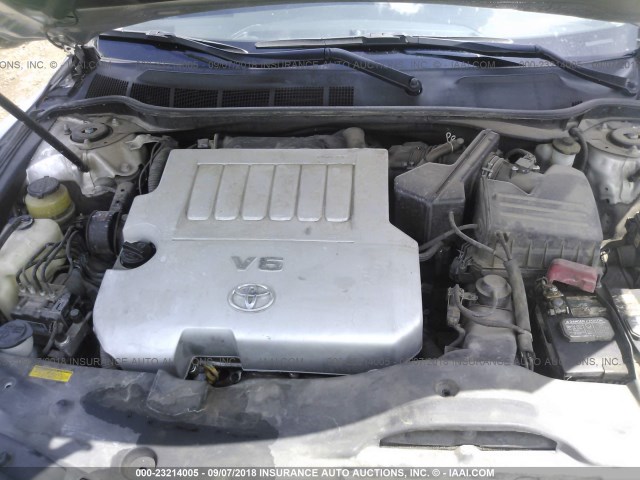 4T1BK3EK5AU106478 - 2010 TOYOTA CAMRY SE/LE/XLE ვერცხლისფერი ფოტო 10