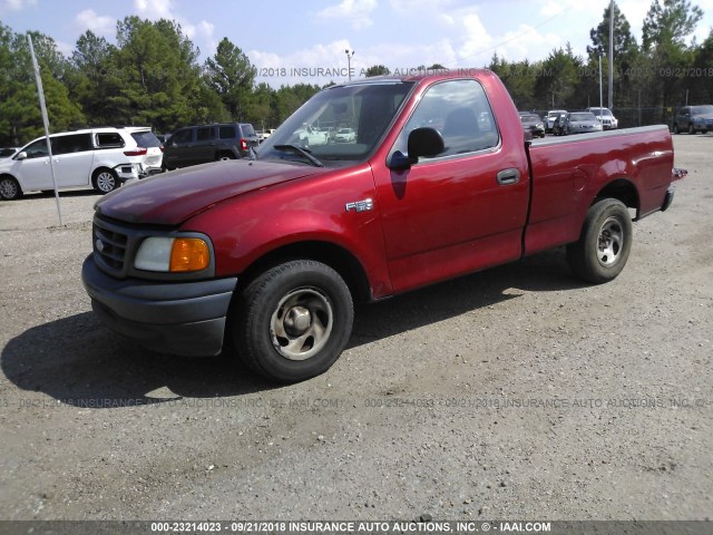 2FTRF17274CA73996 - 2004 FORD F-150 HERITAGE CLASSIC RED photo 2