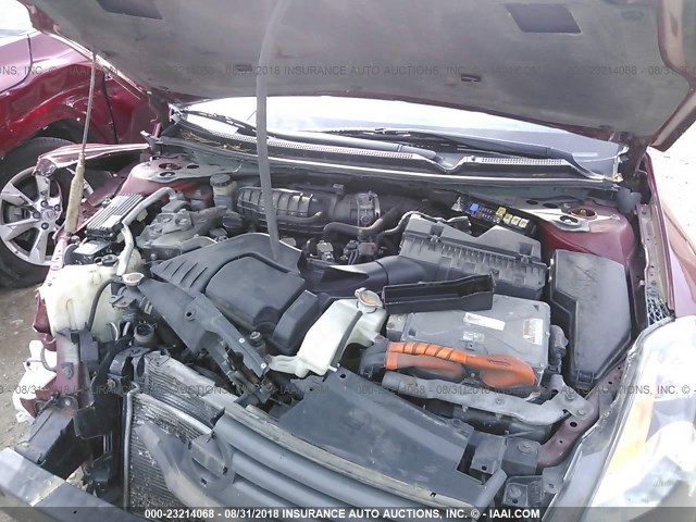 1N4CL21E59C137351 - 2009 NISSAN ALTIMA HYBRID RED photo 10