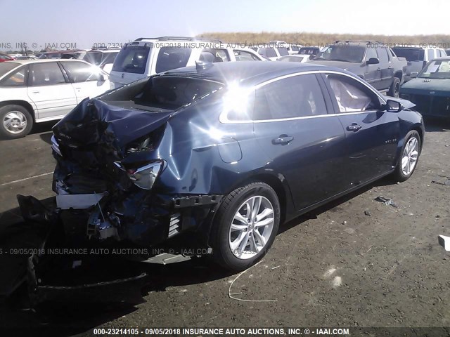 1G1ZJ5SU0HF266332 - 2017 CHEVROLET MALIBU HYBRID BLUE photo 4