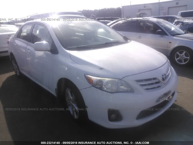 5YFBU4EE8DP114803 - 2013 TOYOTA COROLLA S/LE WHITE photo 1