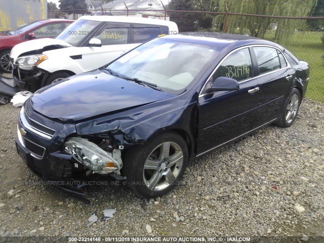 1G1ZC5E07CF284354 - 2012 CHEVROLET MALIBU 1LT მუქი ლურჯი ფოტო 2