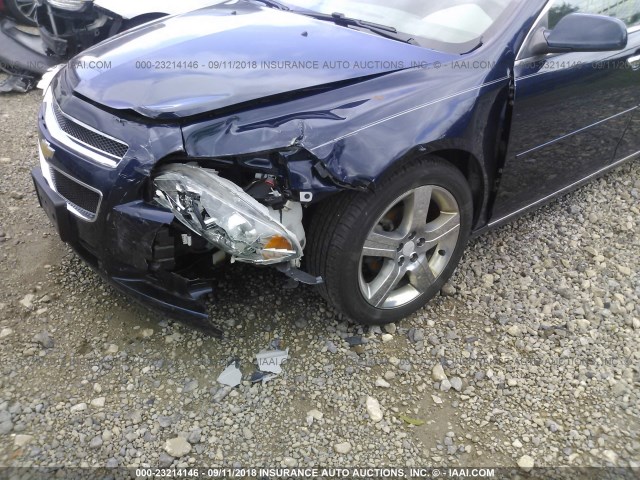 1G1ZC5E07CF284354 - 2012 CHEVROLET MALIBU 1LT მუქი ლურჯი ფოტო 6