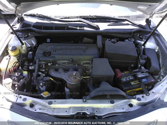 4T4BE46K59R107921 - 2009 TOYOTA CAMRY SE/LE/XLE SILVER photo 10