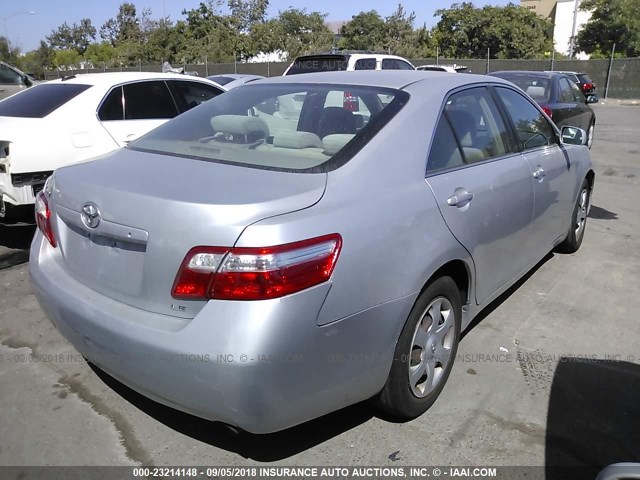 4T4BE46K59R107921 - 2009 TOYOTA CAMRY SE/LE/XLE SILVER photo 4