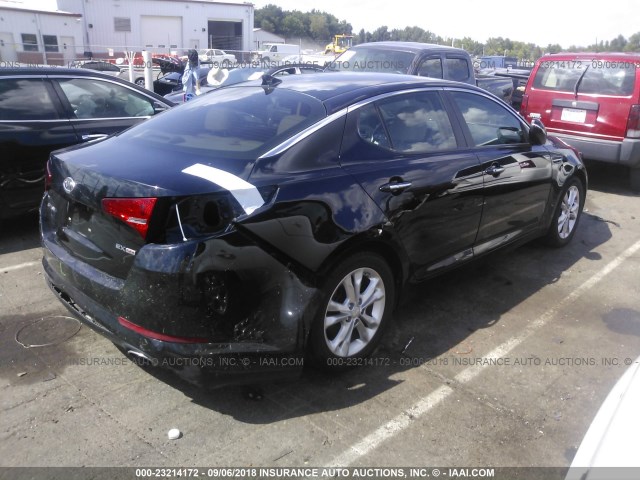 5XXGN4A75CG029676 - 2012 KIA OPTIMA EX BLACK photo 4