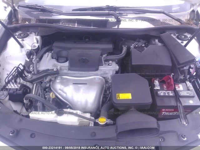 4T1BF1FK0CU635329 - 2012 TOYOTA CAMRY SE/LE/XLE თეთრი ფოტო 10