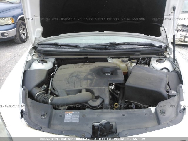 1G1ZC5E02AF257849 - 2010 CHEVROLET MALIBU 1LT თეთრი ფოტო 10