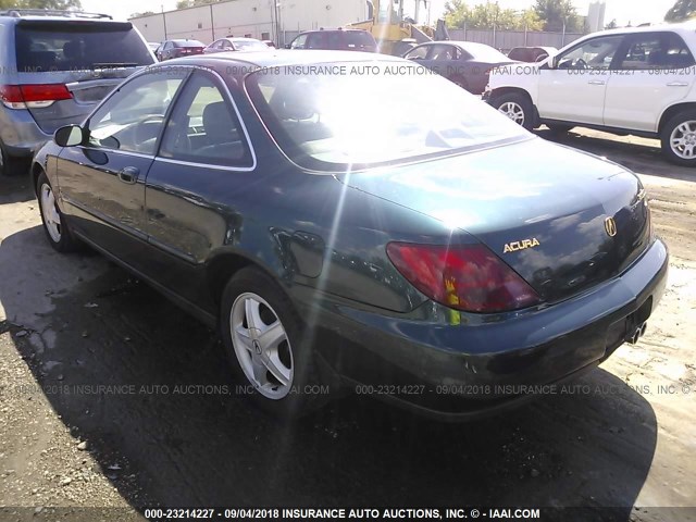 19UYA2258VL001327 - 1997 ACURA 3.0CL GREEN photo 3