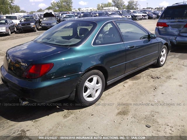 19UYA2258VL001327 - 1997 ACURA 3.0CL GREEN photo 4