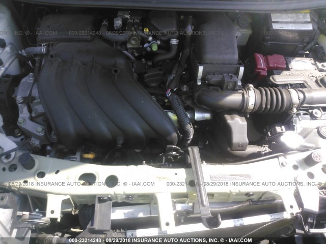 3N1CE2CP2JL352619 - 2018 NISSAN VERSA NOTE S/S PLUS/SV/SL/SR WHITE photo 10