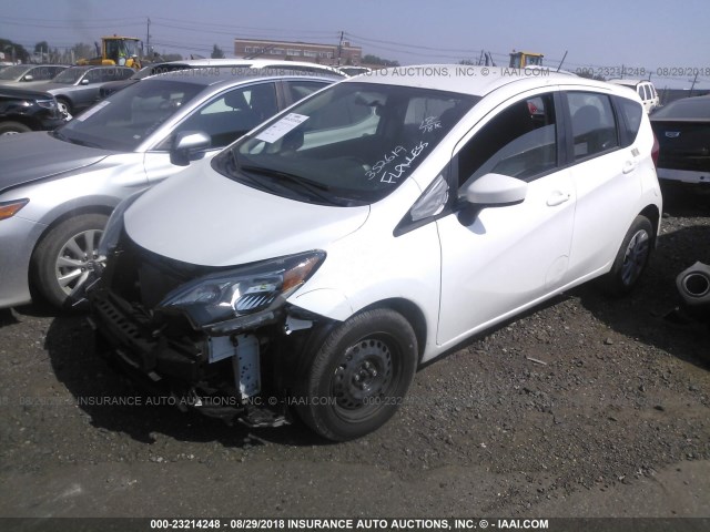 3N1CE2CP2JL352619 - 2018 NISSAN VERSA NOTE S/S PLUS/SV/SL/SR WHITE photo 2