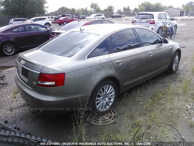 WAUAH74F28N029905 - 2008 AUDI A6 3.2 TAN photo 4