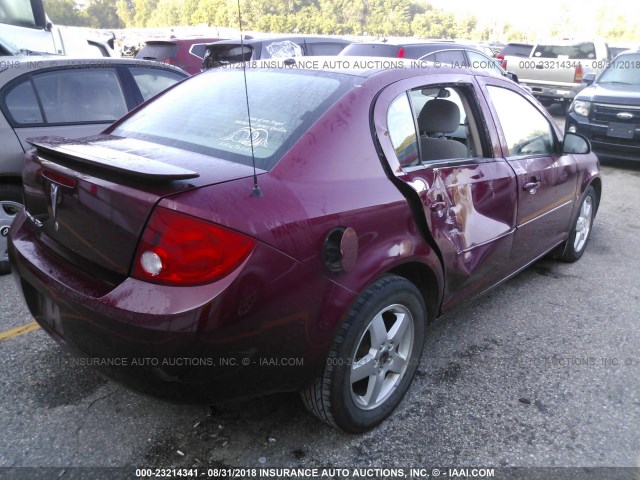 1G2AL55F487128920 - 2008 PONTIAC G5 SE RED photo 4