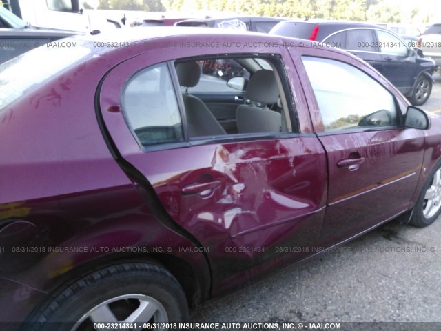 1G2AL55F487128920 - 2008 PONTIAC G5 SE RED photo 6