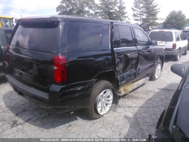 1GNSKFEC2HR311064 - 2017 CHEVROLET TAHOE SPECIAL BLACK photo 4