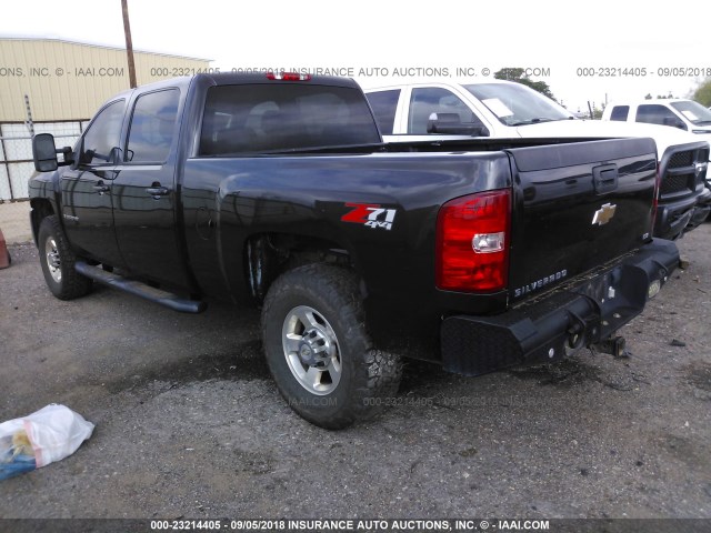 1GCHK63699F184820 - 2009 CHEVROLET SILVERADO K2500 HEAVY DUTY LTZ BLACK photo 3