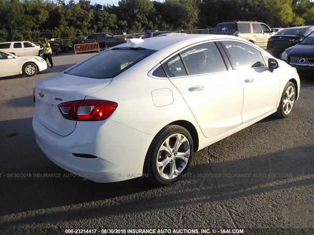 1G1BF5SM5H7245473 - 2017 CHEVROLET CRUZE PREMIER WHITE photo 4