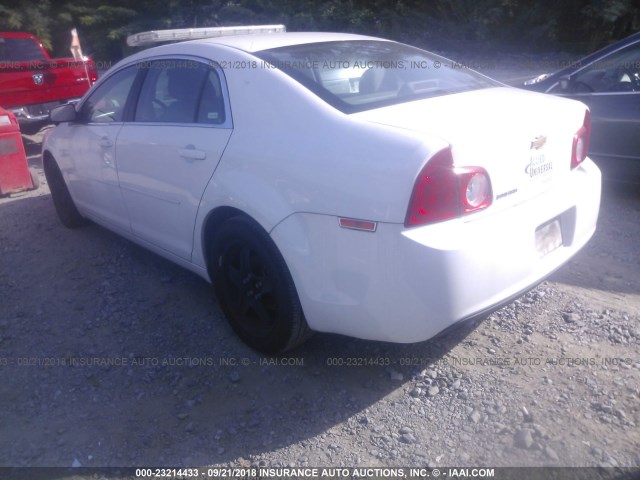 1G1ZA5EU5CF133957 - 2012 CHEVROLET MALIBU LS 白色 照片 3