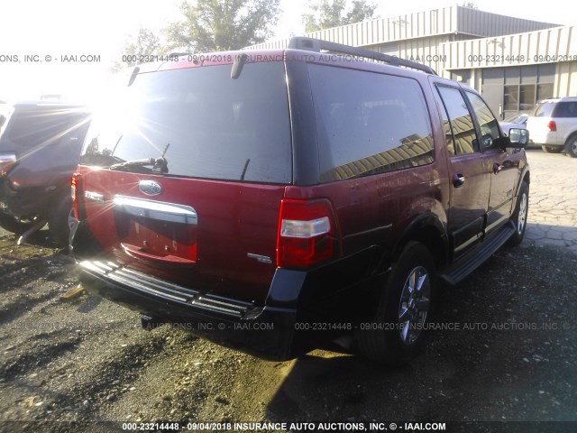 1FMFK165X8LA71922 - 2008 FORD EXPEDITION EL XLT RED photo 4