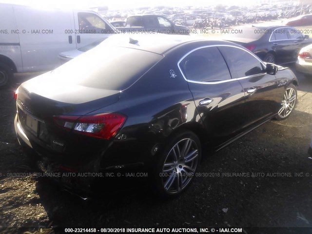 ZAM57RTA5E1106290 - 2014 MASERATI GHIBLI S/Q4 BLACK photo 4