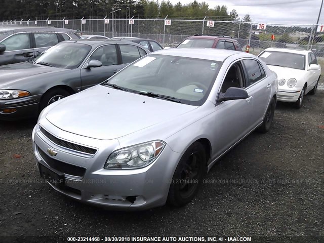 1G1ZB5EBXA4151150 - 2010 CHEVROLET MALIBU LS SILVER photo 2