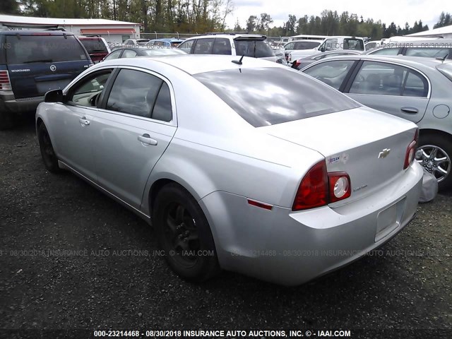 1G1ZB5EBXA4151150 - 2010 CHEVROLET MALIBU LS ვერცხლისფერი ფოტო 3