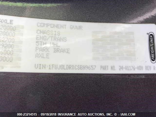 1FUJGLDRXCSBH9657 - 2012 FREIGHTLINER CASCADIA 125  Unknown photo 10