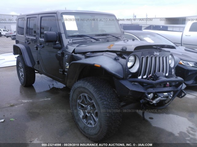 1C4BJWEG9GL249940 - 2016 JEEP WRANGLER UNLIMITE SAHARA GRAY photo 1