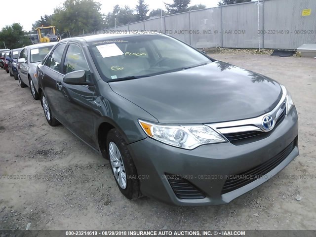 4T1BD1FK7CU043688 - 2012 TOYOTA CAMRY HYBRID/LE/XLE 绿色 照片 1