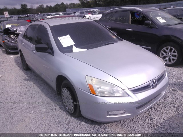 1HGCM56166A030915 - 2006 HONDA ACCORD VALUE SILVER photo 1