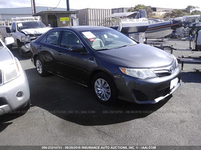 4T1BD1FK4CU048931 - 2012 TOYOTA CAMRY HYBRID/LE/XLE 灰色 照片 1