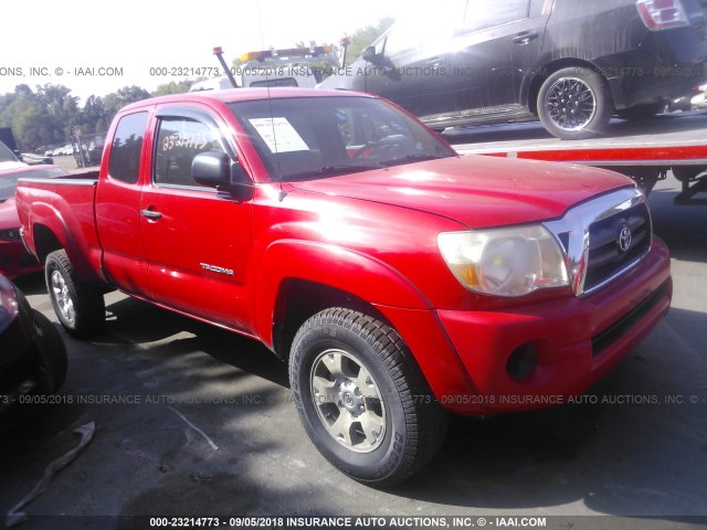 5TEUX42N87Z392524 - 2007 TOYOTA TACOMA RED photo 1