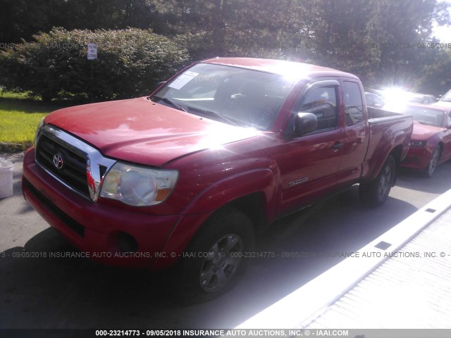 5TEUX42N87Z392524 - 2007 TOYOTA TACOMA RED photo 2