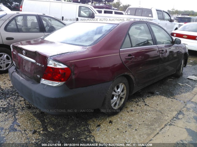 4T1BF32KX5U094035 - 2005 TOYOTA CAMRY LE/XLE/SE Qırmızı foto 4