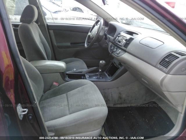 4T1BF32KX5U094035 - 2005 TOYOTA CAMRY LE/XLE/SE Qırmızı foto 5