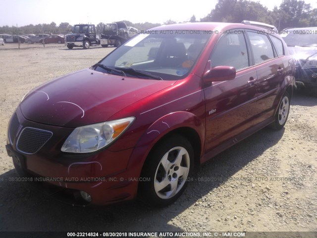 5Y2SL65807Z402821 - 2007 PONTIAC VIBE BURGUNDY photo 2