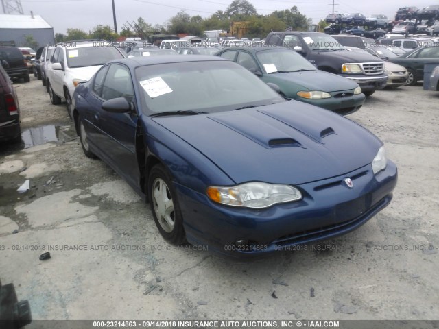 2G1WX12K739271716 - 2003 CHEVROLET MONTE CARLO SS ლურჯი ფოტო 1