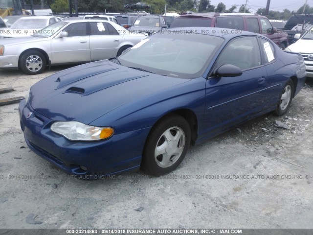 2G1WX12K739271716 - 2003 CHEVROLET MONTE CARLO SS ლურჯი ფოტო 2