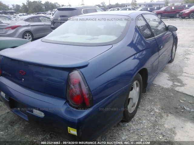 2G1WX12K739271716 - 2003 CHEVROLET MONTE CARLO SS ლურჯი ფოტო 4