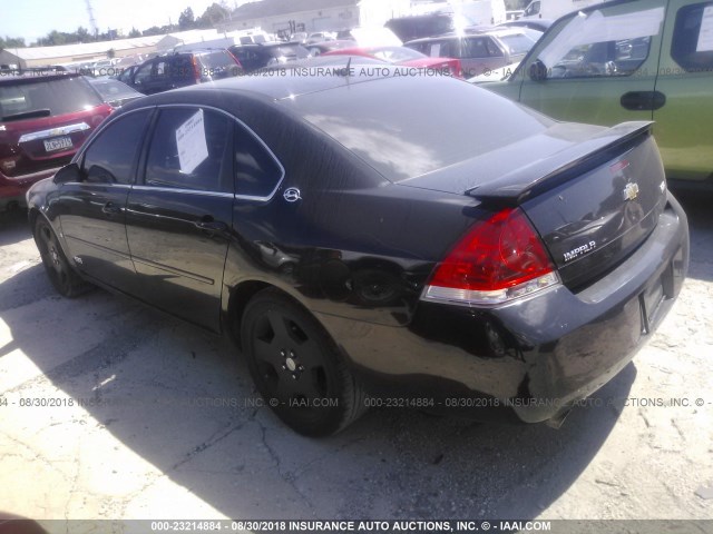 2G1WD58C389169157 - 2008 CHEVROLET IMPALA SUPER SPORT BLACK photo 3