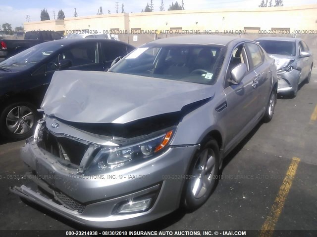 5XXGM4A7XEG333530 - 2014 KIA OPTIMA LX Champagne photo 2