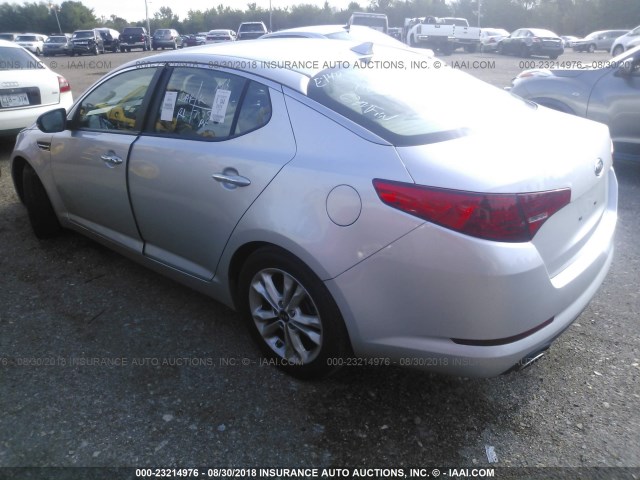 KNAGN4A70B5071155 - 2011 KIA OPTIMA EX/SX SILVER photo 3