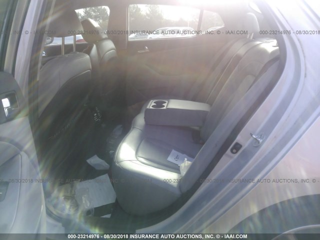 KNAGN4A70B5071155 - 2011 KIA OPTIMA EX/SX SILVER photo 8