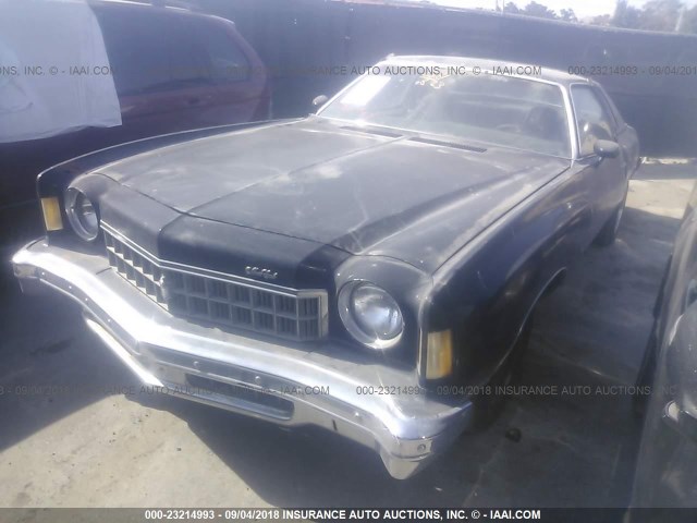 1H57L5Z445844 - 1975 CHEVROLET MONTE CARLO  BLACK photo 2