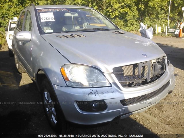 4JGBB86EX7A200467 - 2007 MERCEDES-BENZ ML 350 SILVER photo 1