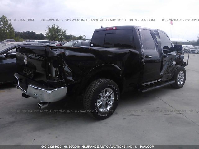 1C6RR6GT6JS117983 - 2018 RAM 1500 SLT BLACK photo 4